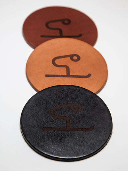 Leather coaster